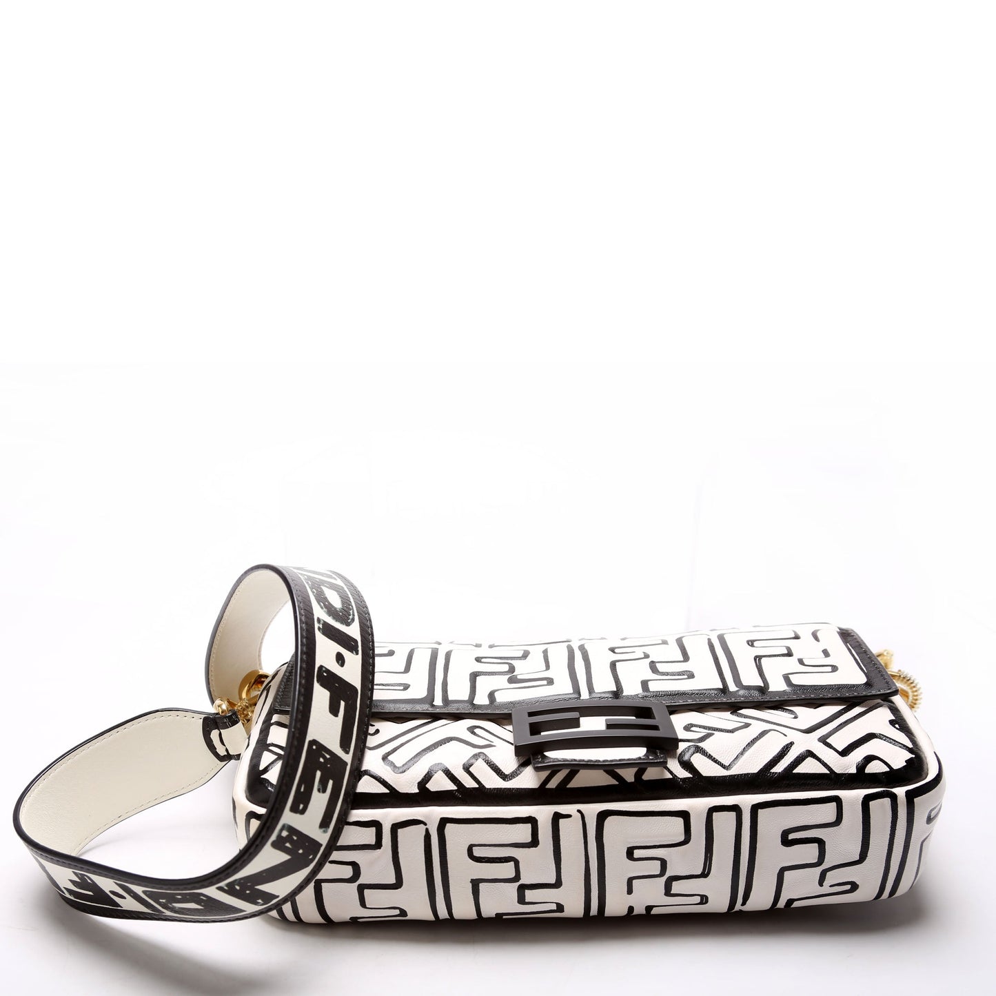 Fendi 8BR600 X Joshua Videsuette Black/White Bag