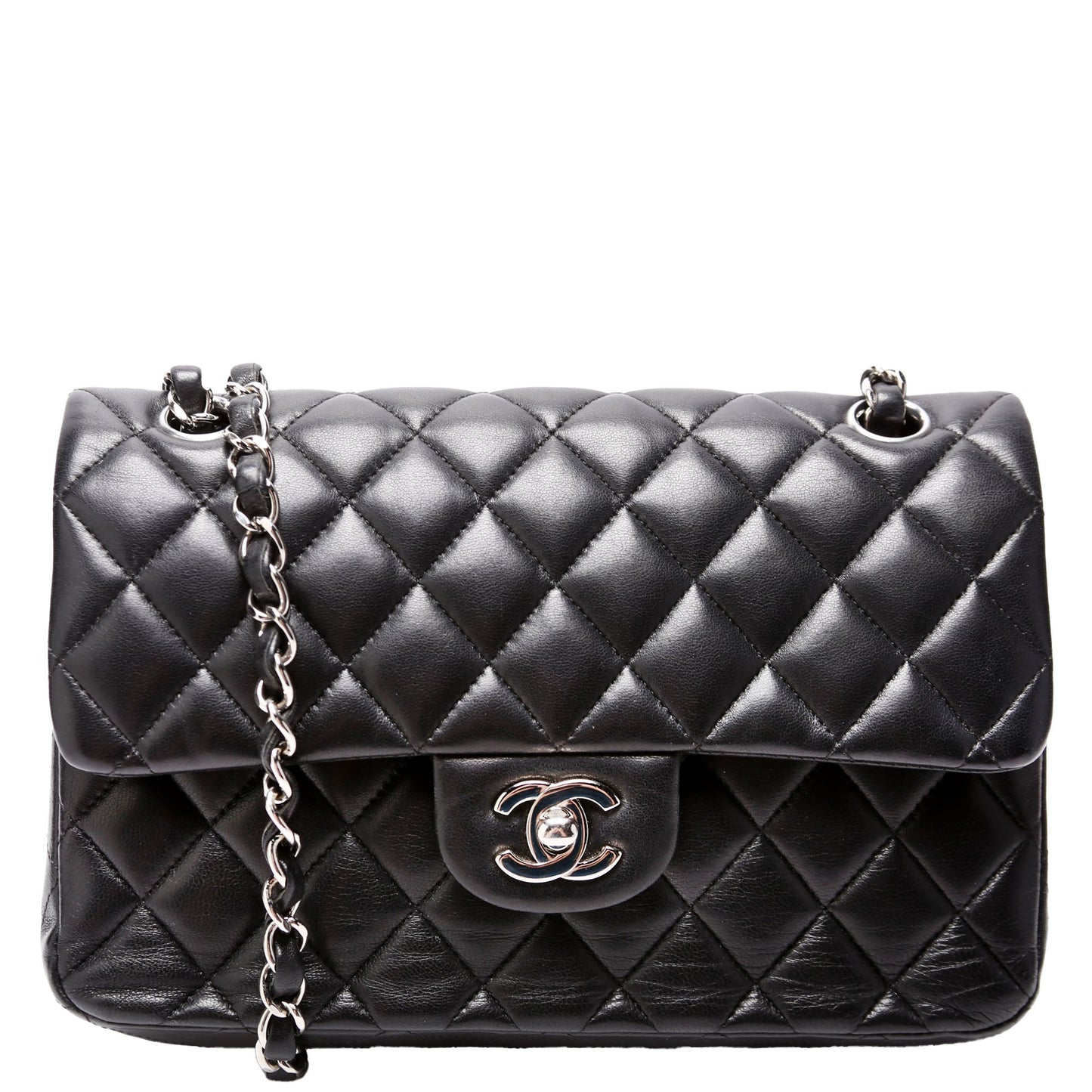 Chanel Classic Flap Small Lambskin 25-28M Black Bag