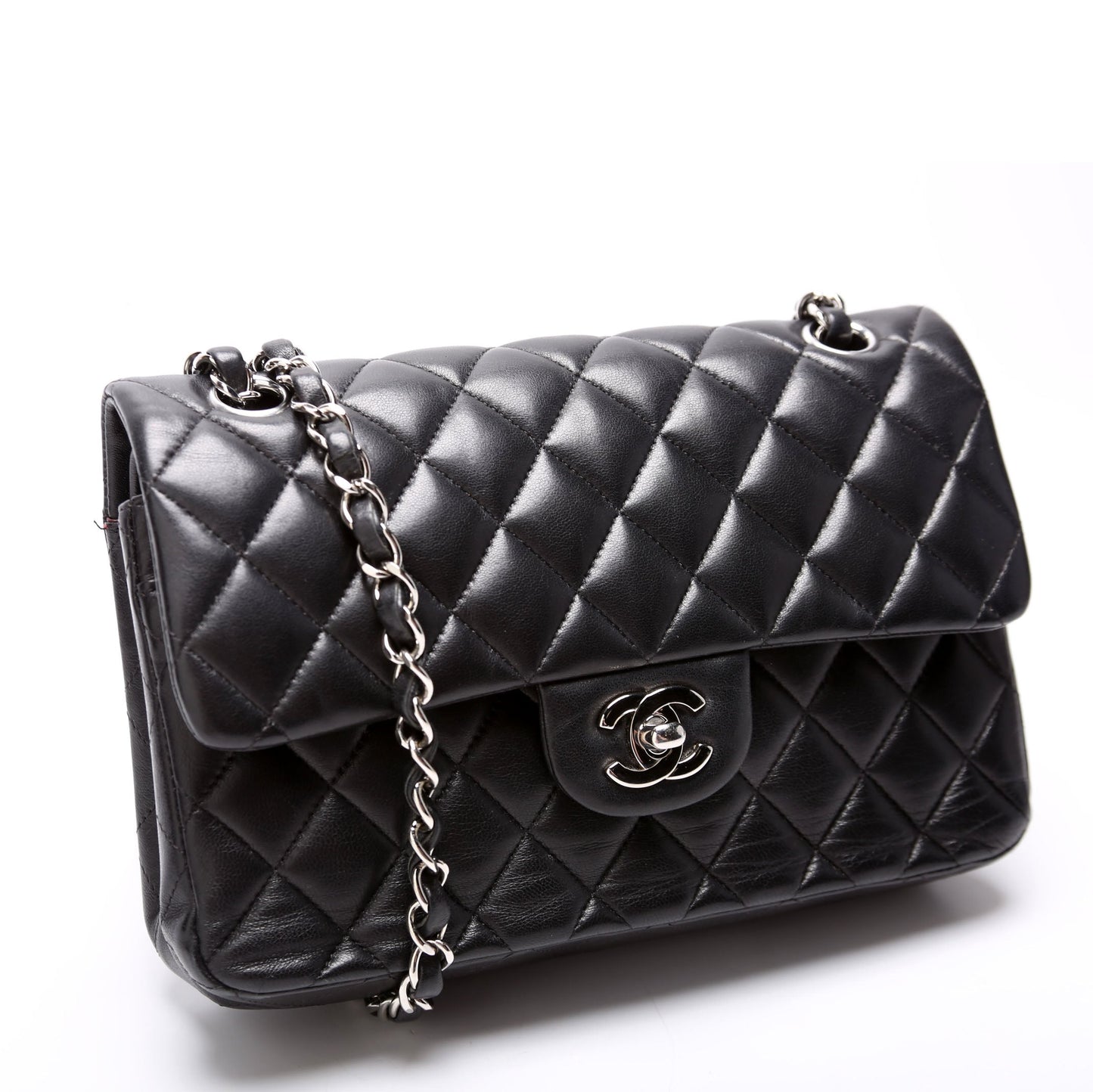 Chanel Classic Flap Small Lambskin 25-28M Black Bag