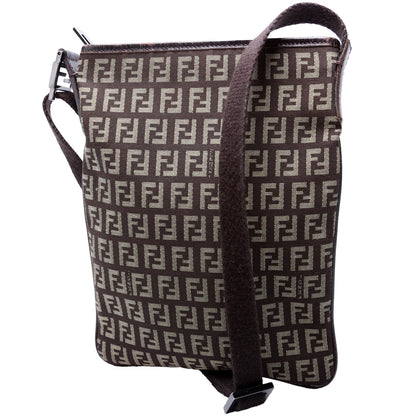 Fendi 8BT079 Zucchino Flat Small Shoulder Bag