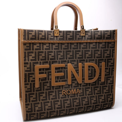 Fendi 8BH372 FF Jacquard Sunshine Shopper Large Bag