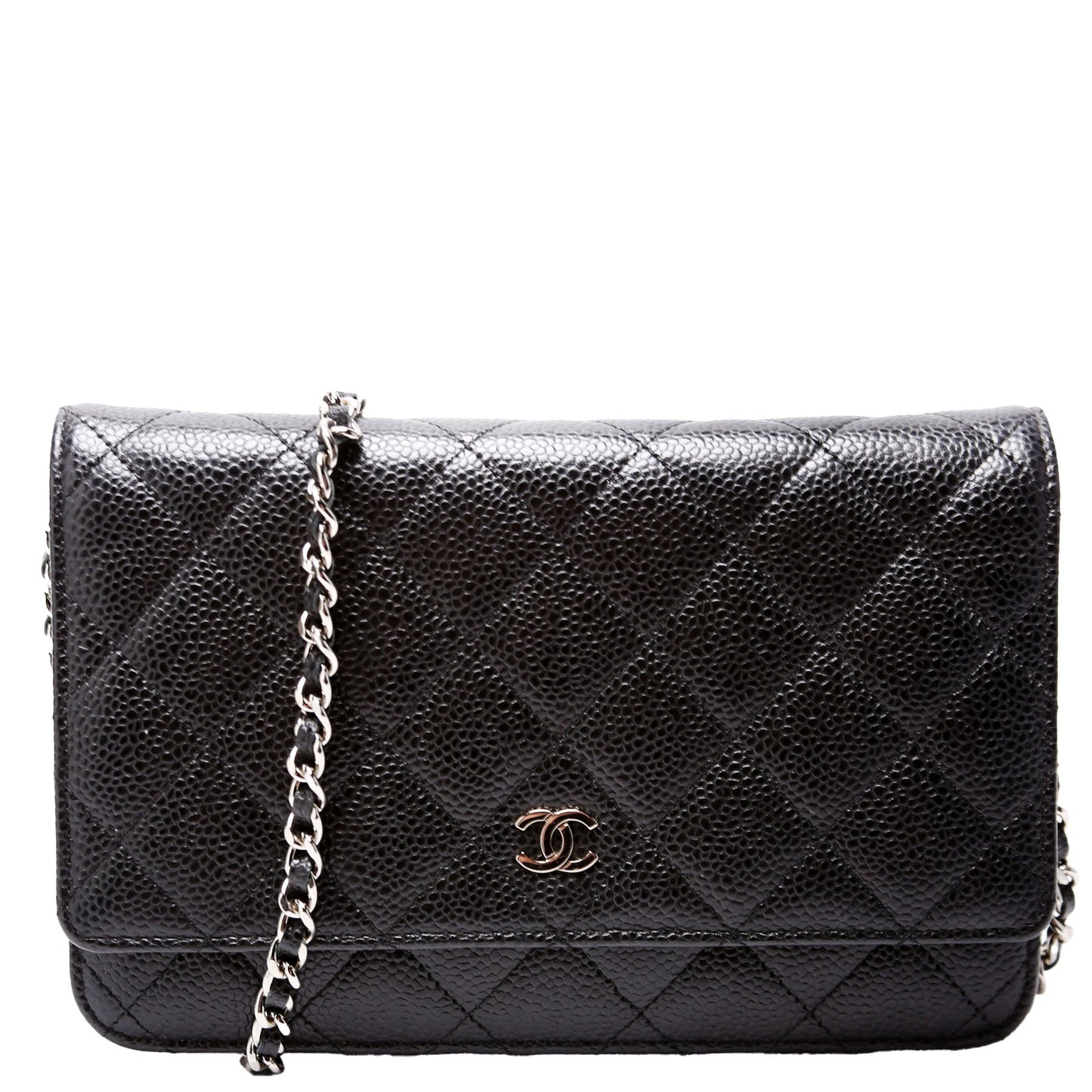 Chanel WOC Classic Quilted Caviar Black Bag