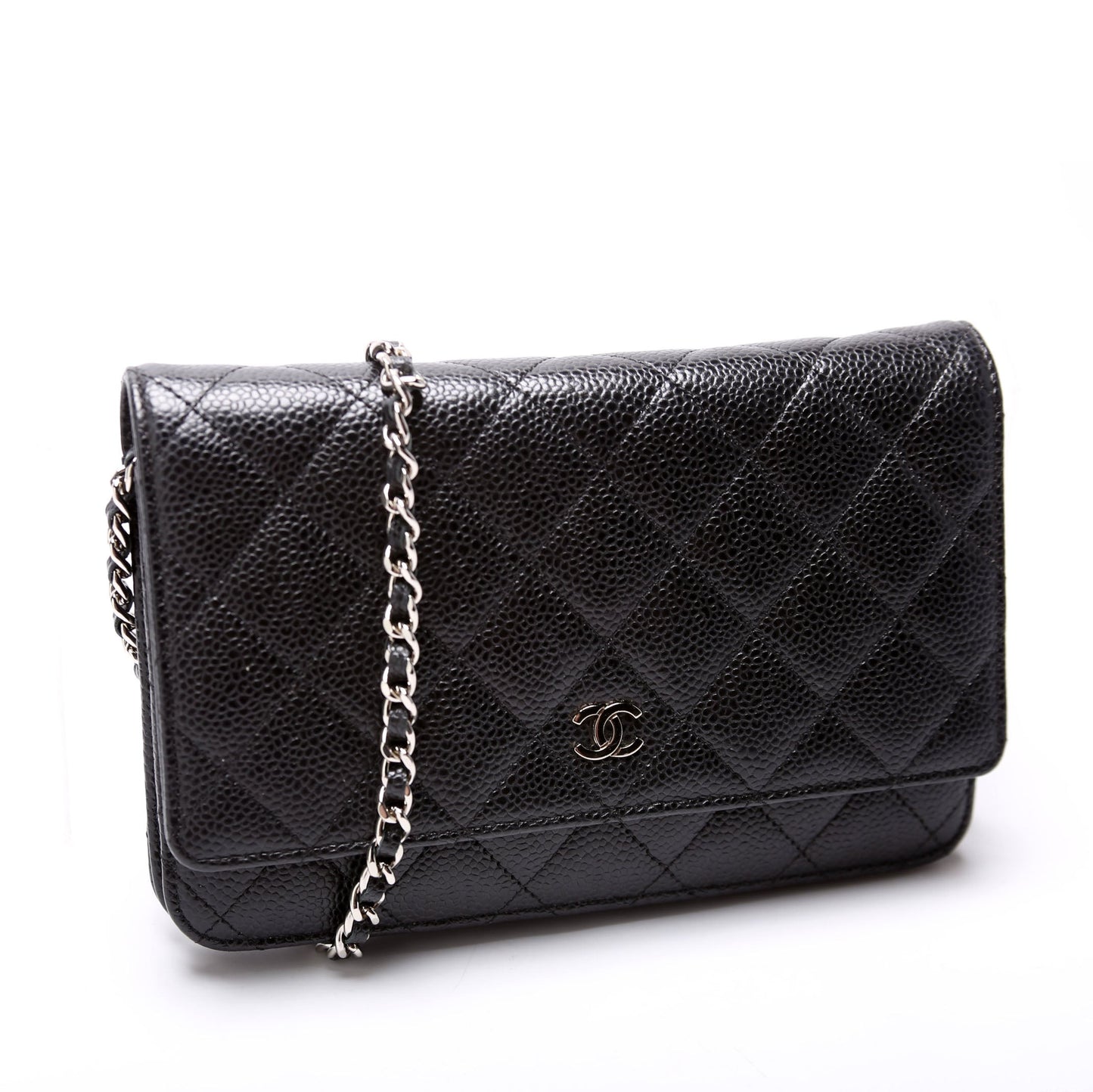 Chanel WOC Classic Quilted Caviar Black Bag