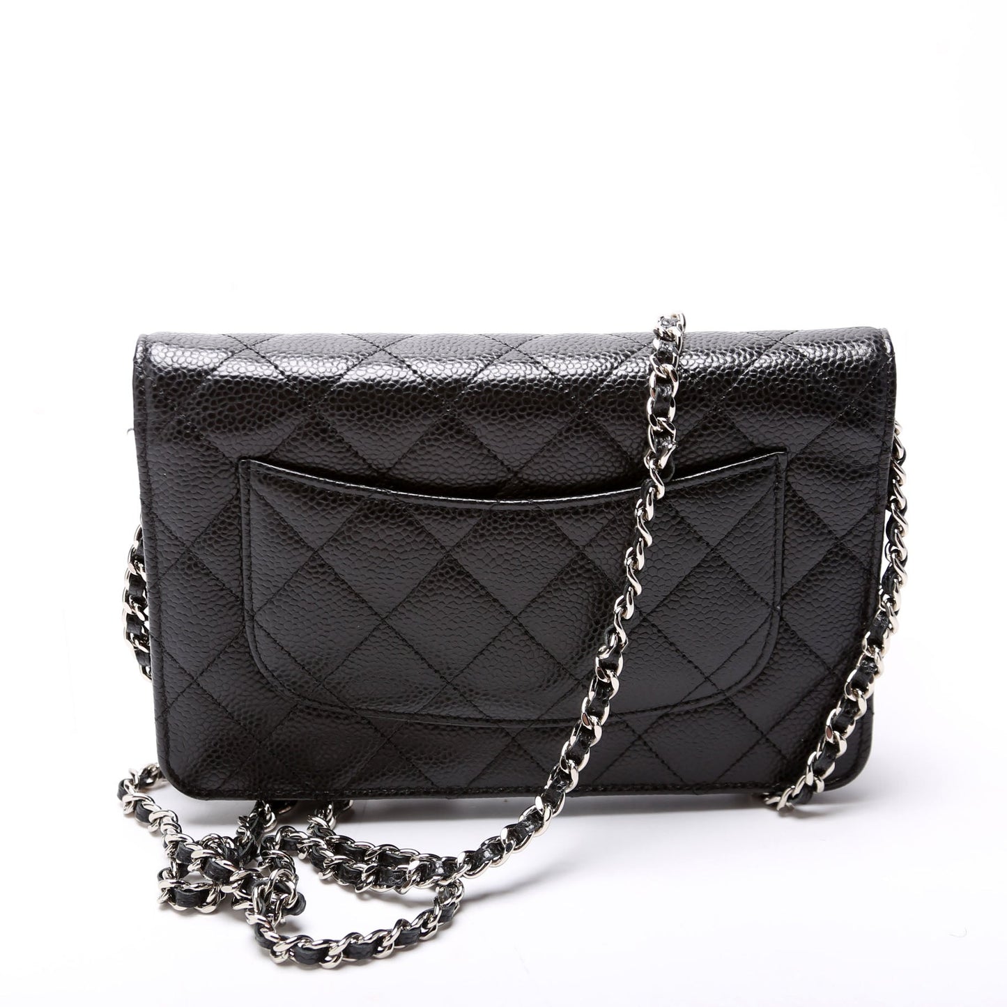 Chanel WOC Classic Quilted Caviar Black Bag