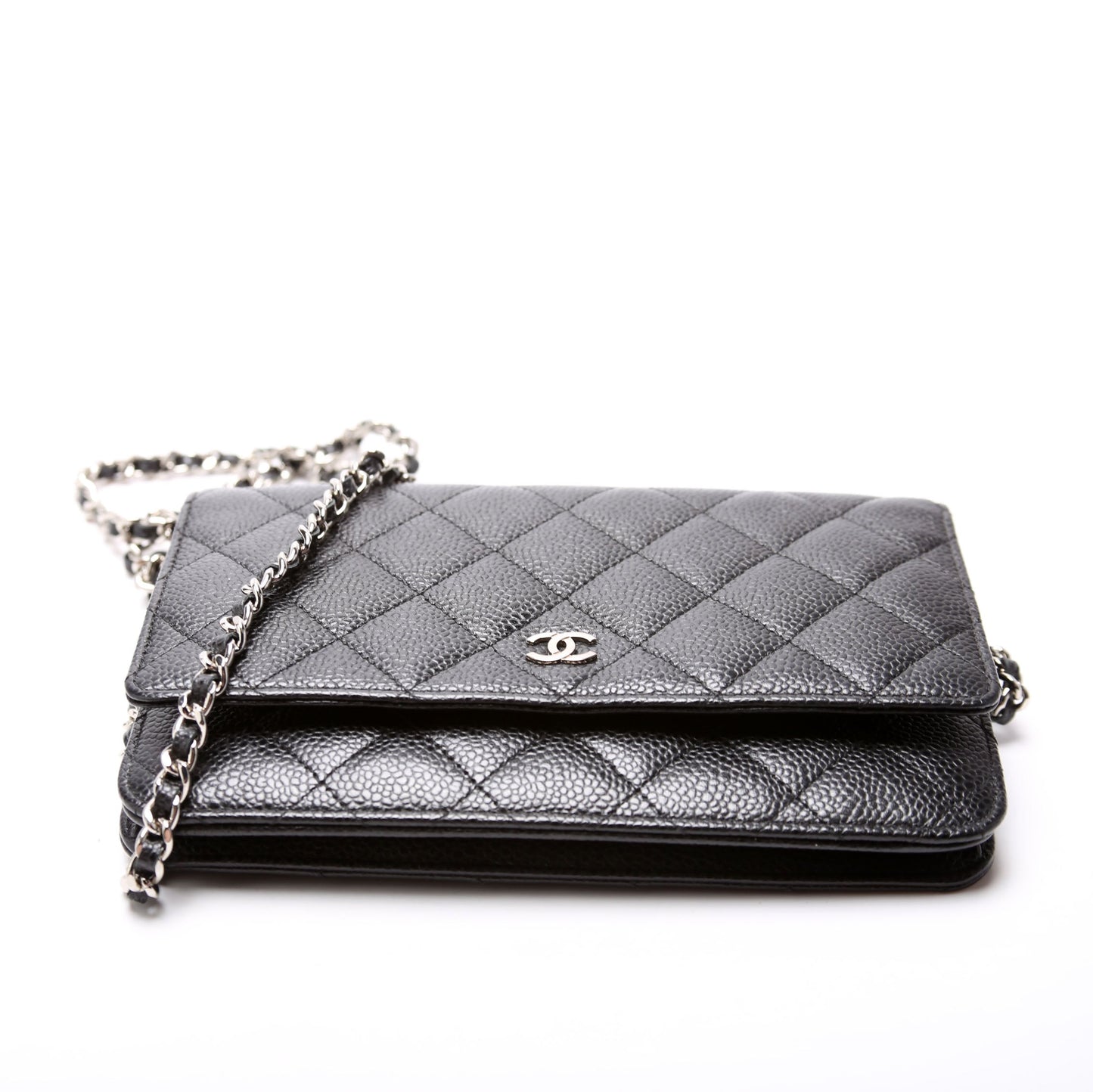 Chanel WOC Classic Quilted Caviar Black Bag