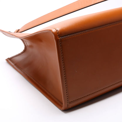 Fendi 8BH386 Sunshine Shopper Medium Leather Brown Bag