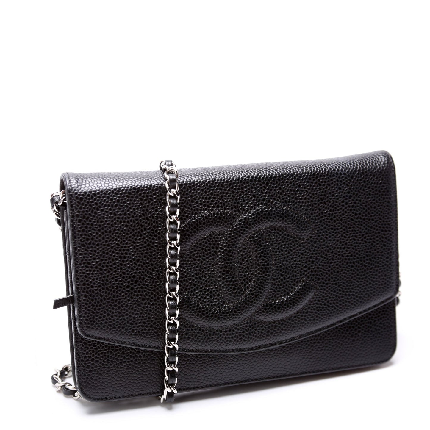 Chanel WOC Timeless CC Caviar Black Bag