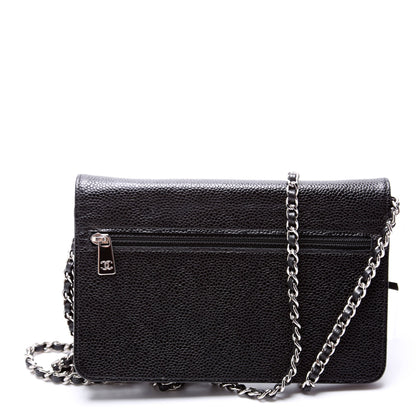 Chanel WOC Timeless CC Caviar Black Bag