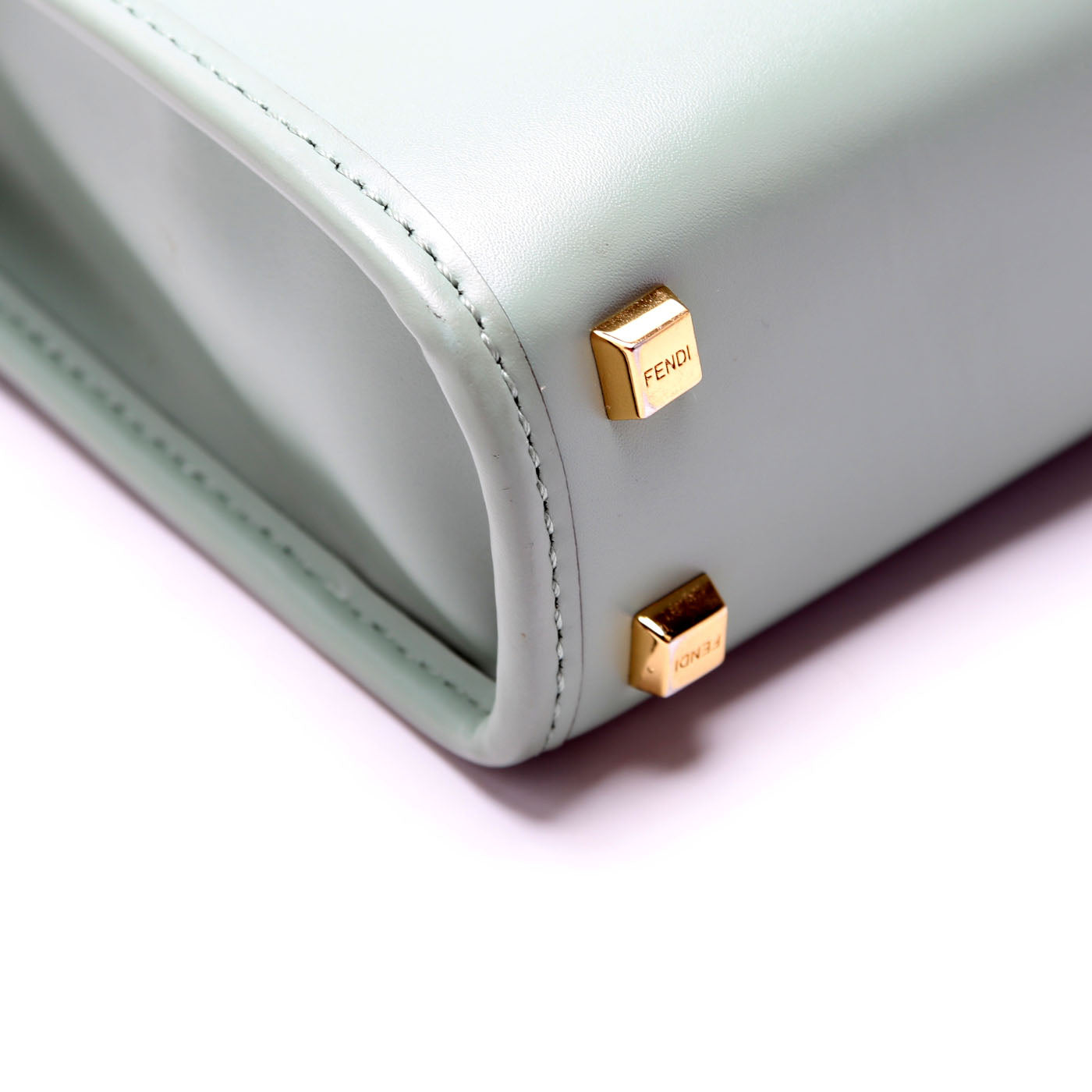 Fendi 8BS051 Mini Sunshine Shopper Teal Bag