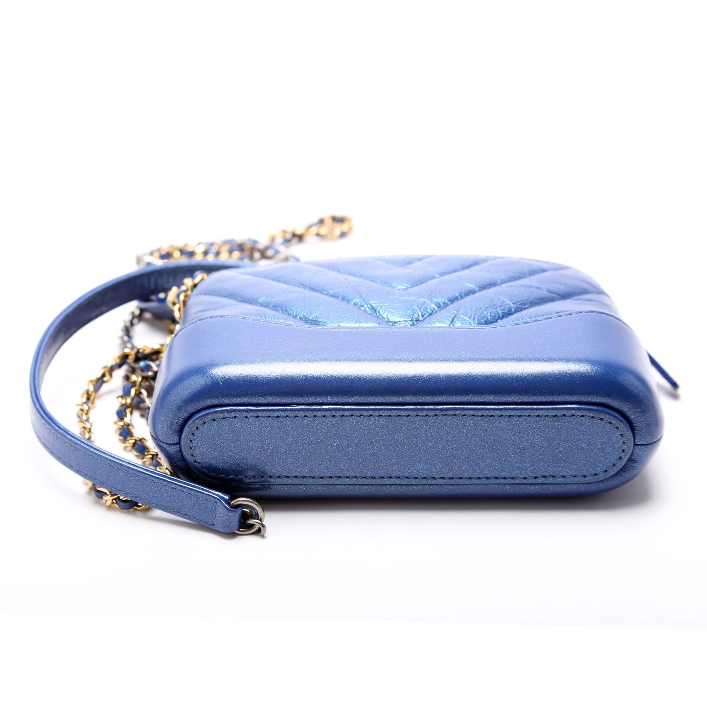 Chanel Gabrielle Double Zip Woc 28M Blue Bag