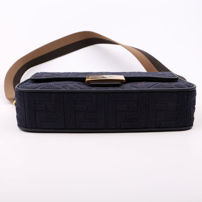 Fendi FF Jacquarduette Navy Bag