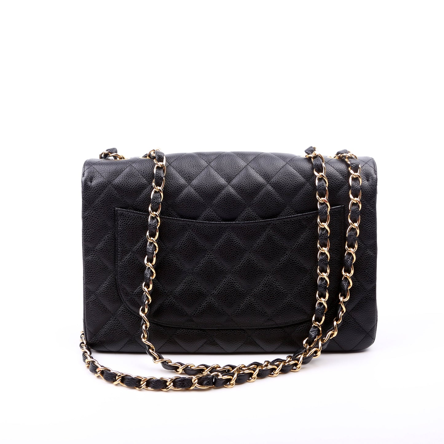 Chanel Classic Flap Jumbo Caviar Black Bag