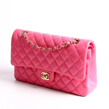Chanel Classic Flap Medium Caviar 30M Pink Bag