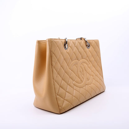 Chanel Grand Shopping Tote Caviar Tan Bag