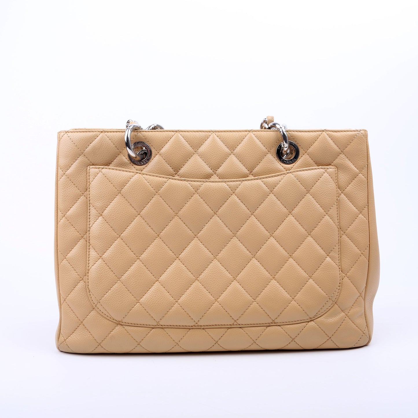 Chanel Grand Shopping Tote Caviar Tan Bag