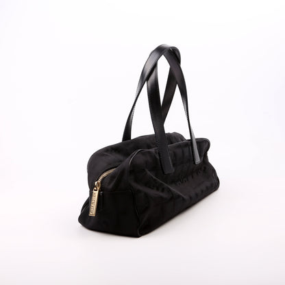Chanel Travel Ligne Bowler Nylon 8M Bag