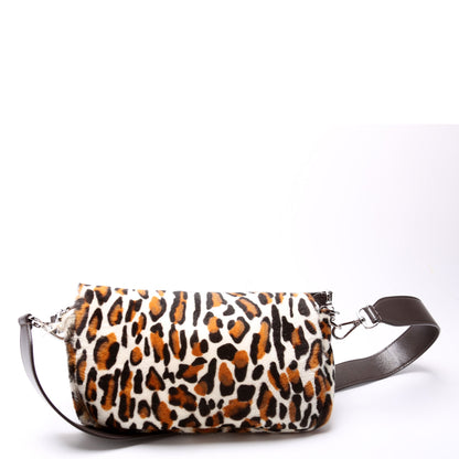 Fendi 8BR600 Leopard Printuette Calfskin Hair Bag