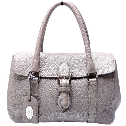 Fendi 8BR486 Selleria Mini Linda Handle Silver Bag