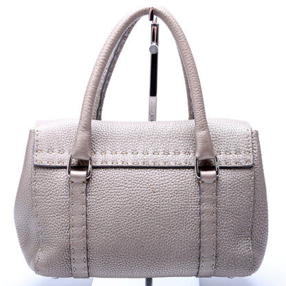 Fendi 8BR486 Selleria Mini Linda Handle Silver Bag
