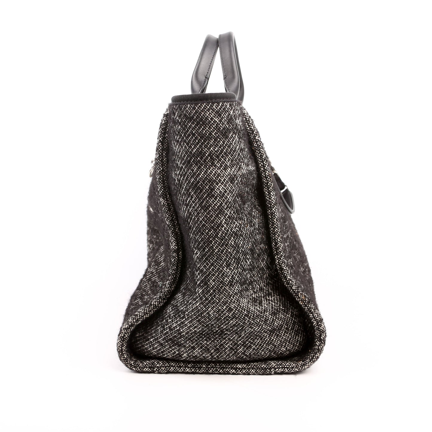 Chanel Deauville Medium Mixed Fibers Black Bag