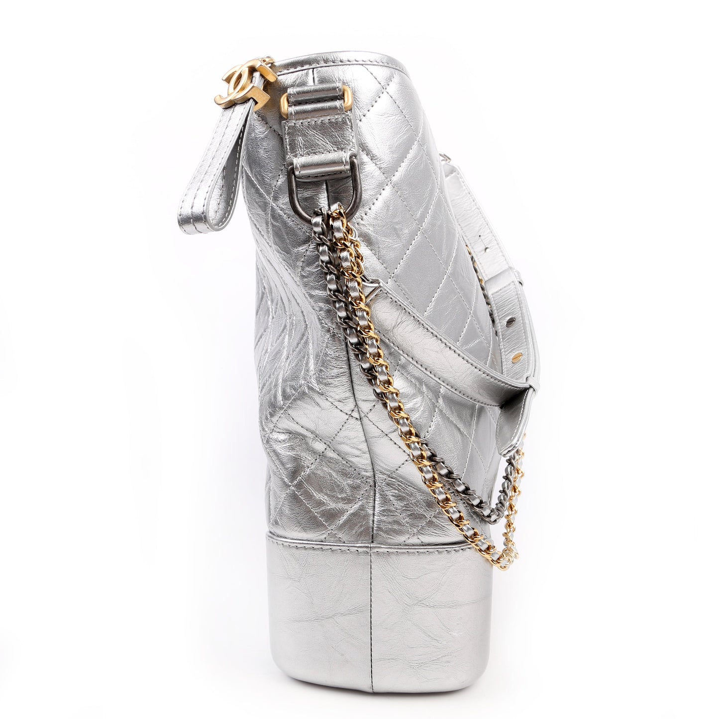 Chanel Gabrielle Hobo Large Silver Bag