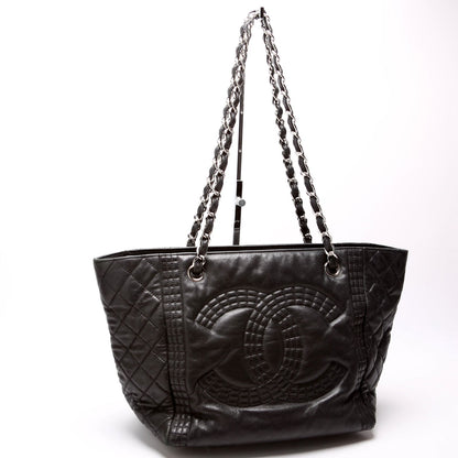 Chanel Coco Bangle Calfskin Tote Black Bag