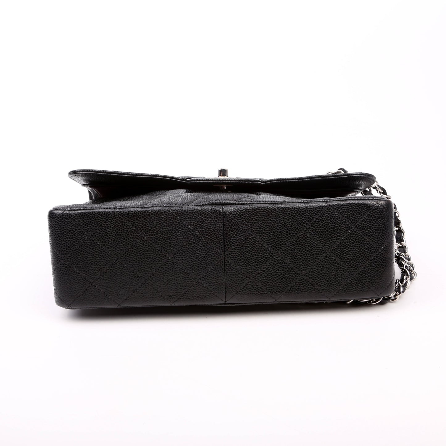 Chanel Classic Flap Jumbo Caviar 14-16M Black Bag