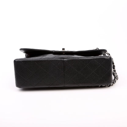 Chanel Classic Flap Jumbo Caviar 14-16M Black Bag