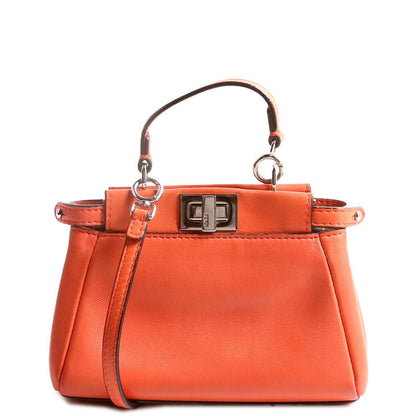 Fendi Micro Peekaboo Coral Bag
