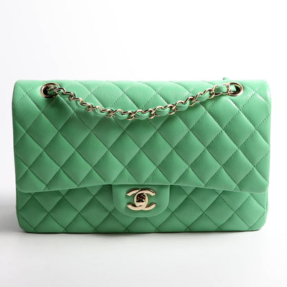 Chanel Classic Flap Medium Caviar 31M Green Bag