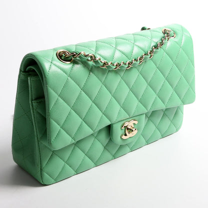 Chanel Classic Flap Medium Caviar 31M Green Bag