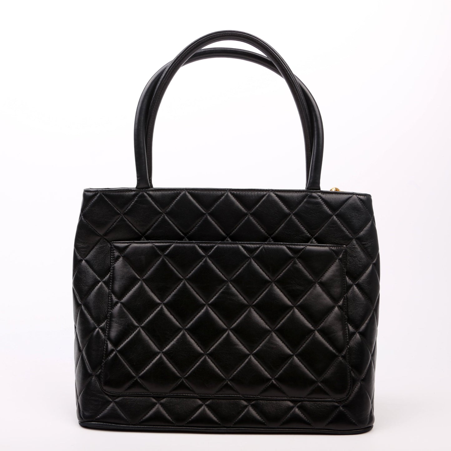Chanel Medallion Tote Lambskin Black Bag