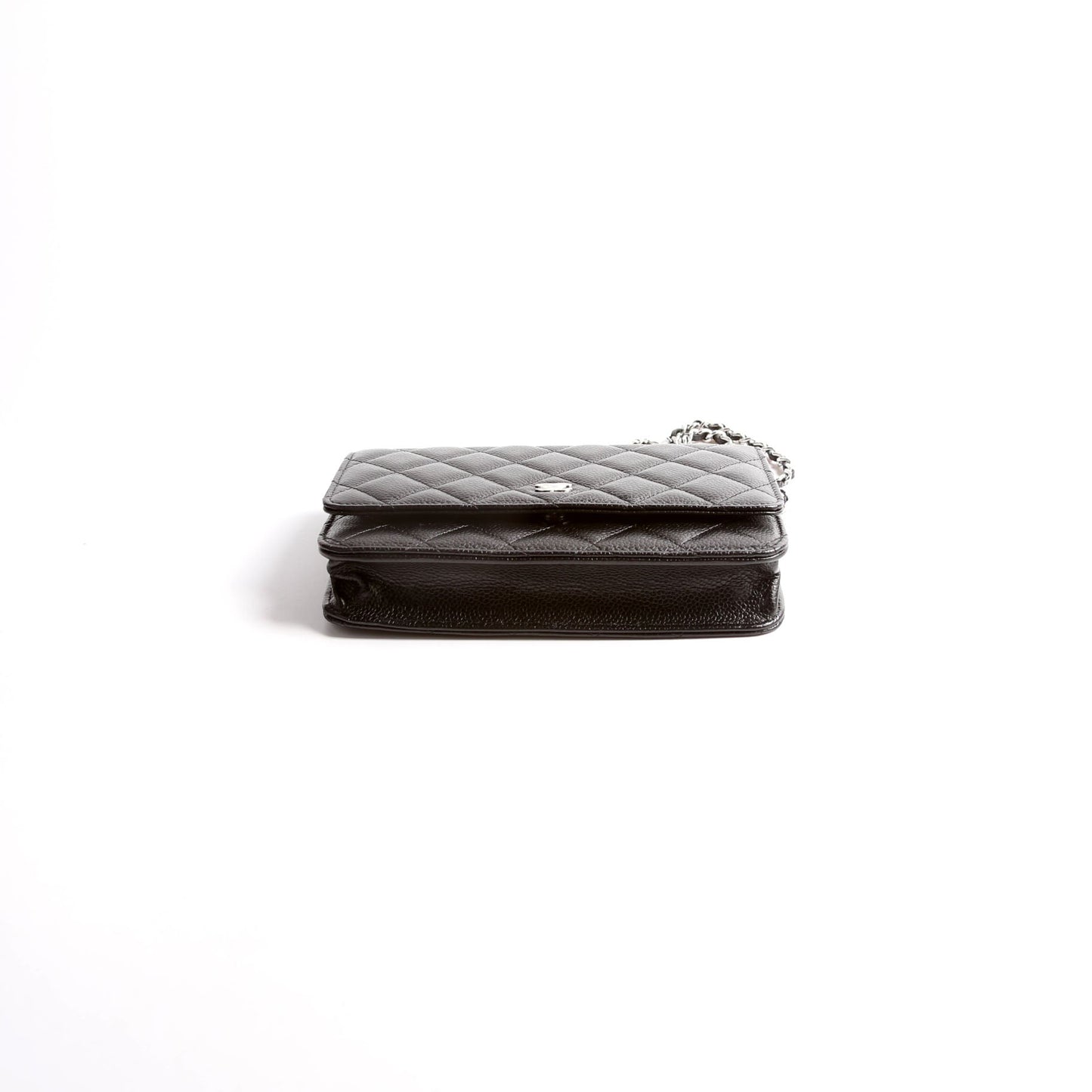 Chanel WOC Classic Quilted Caviar RFID Black/Silver Bag