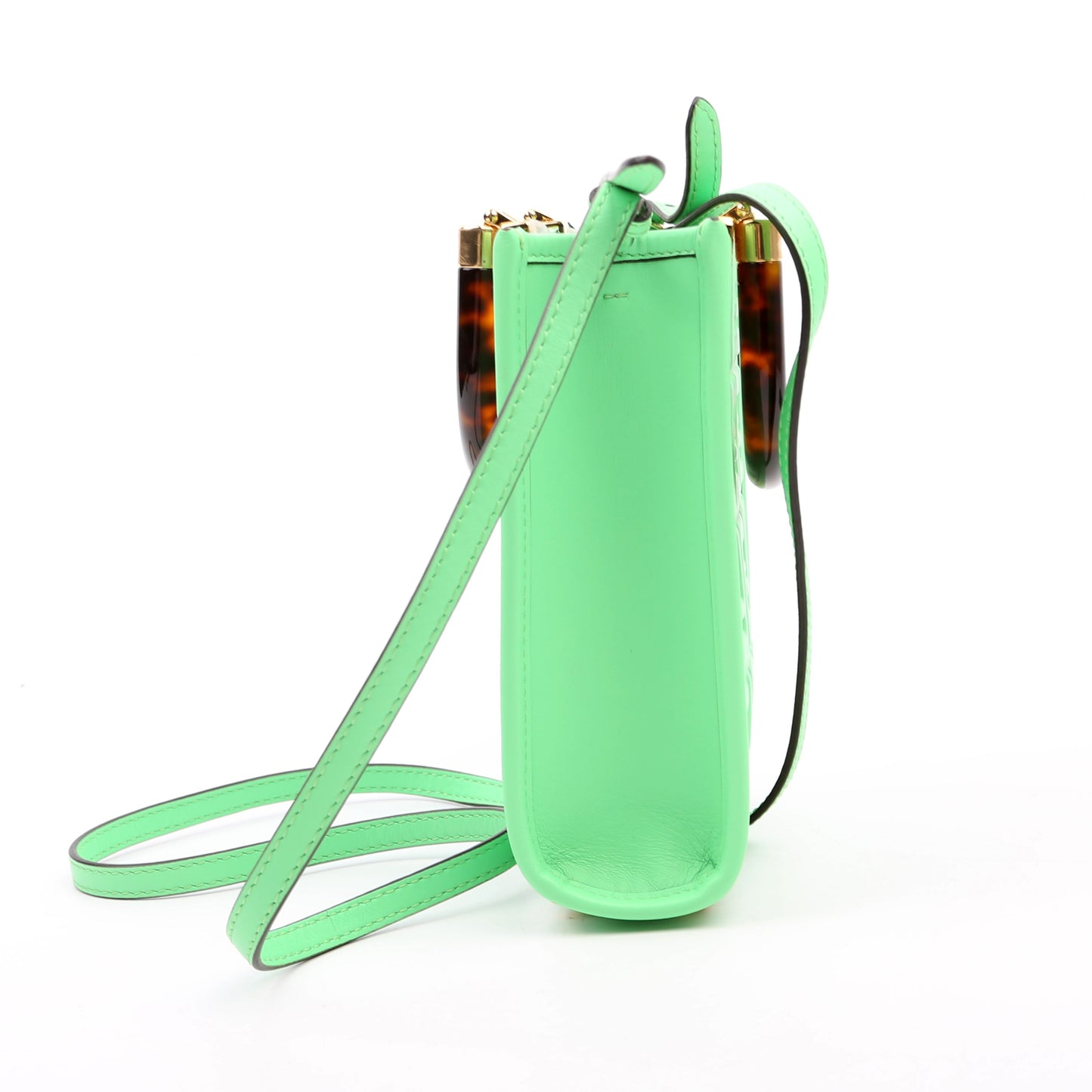 Fendi Mini Sunshine Shopper Green Bag