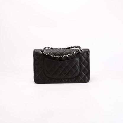 Chanel Classic Flap Medium Caviar 28M Black Bag