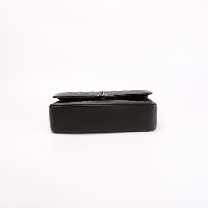 Chanel Classic Flap Medium Caviar 28M Black Bag