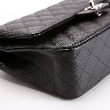 Chanel Classic Flap Medium Caviar 28M Black Bag