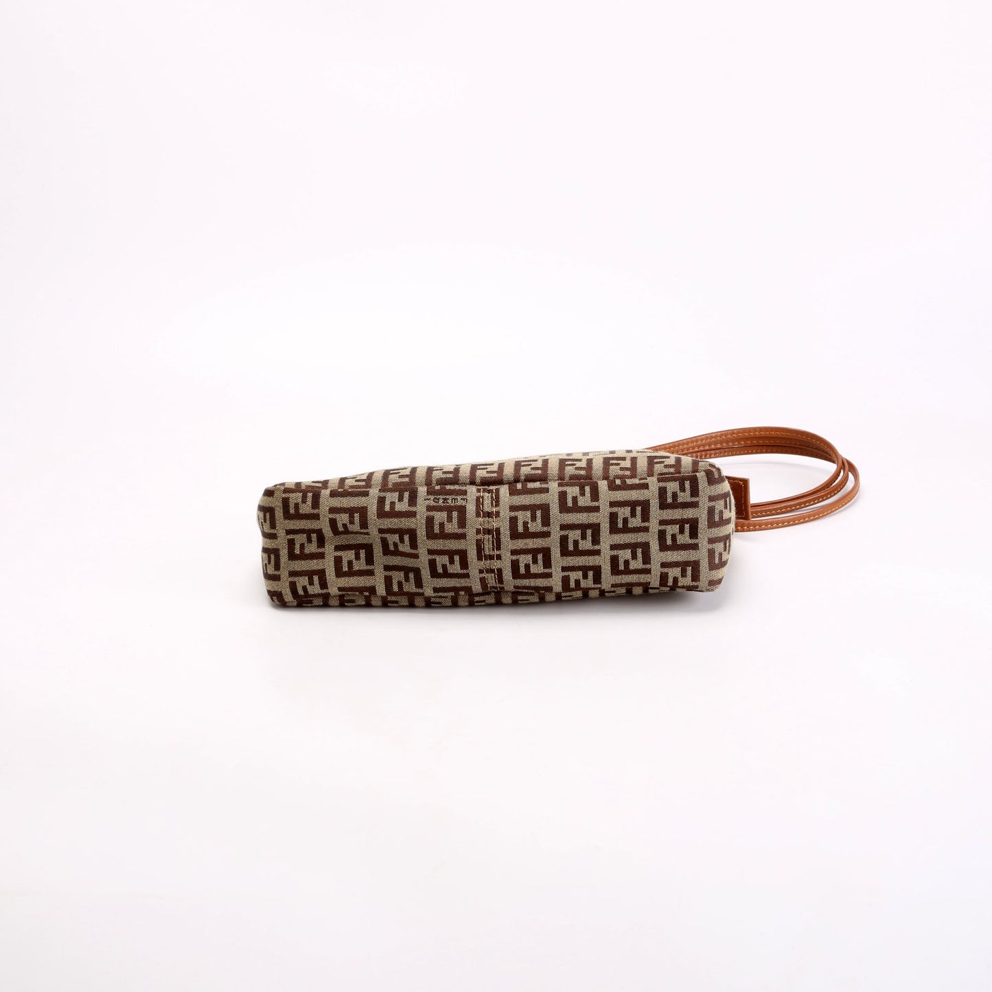 Fendi Zucchino Triple Strap Mini Pochette Brown/Beige Bag