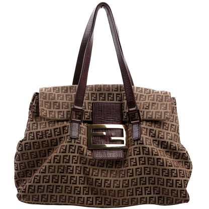 Fendi 8BN188 Zuccino Accordion Large Bag