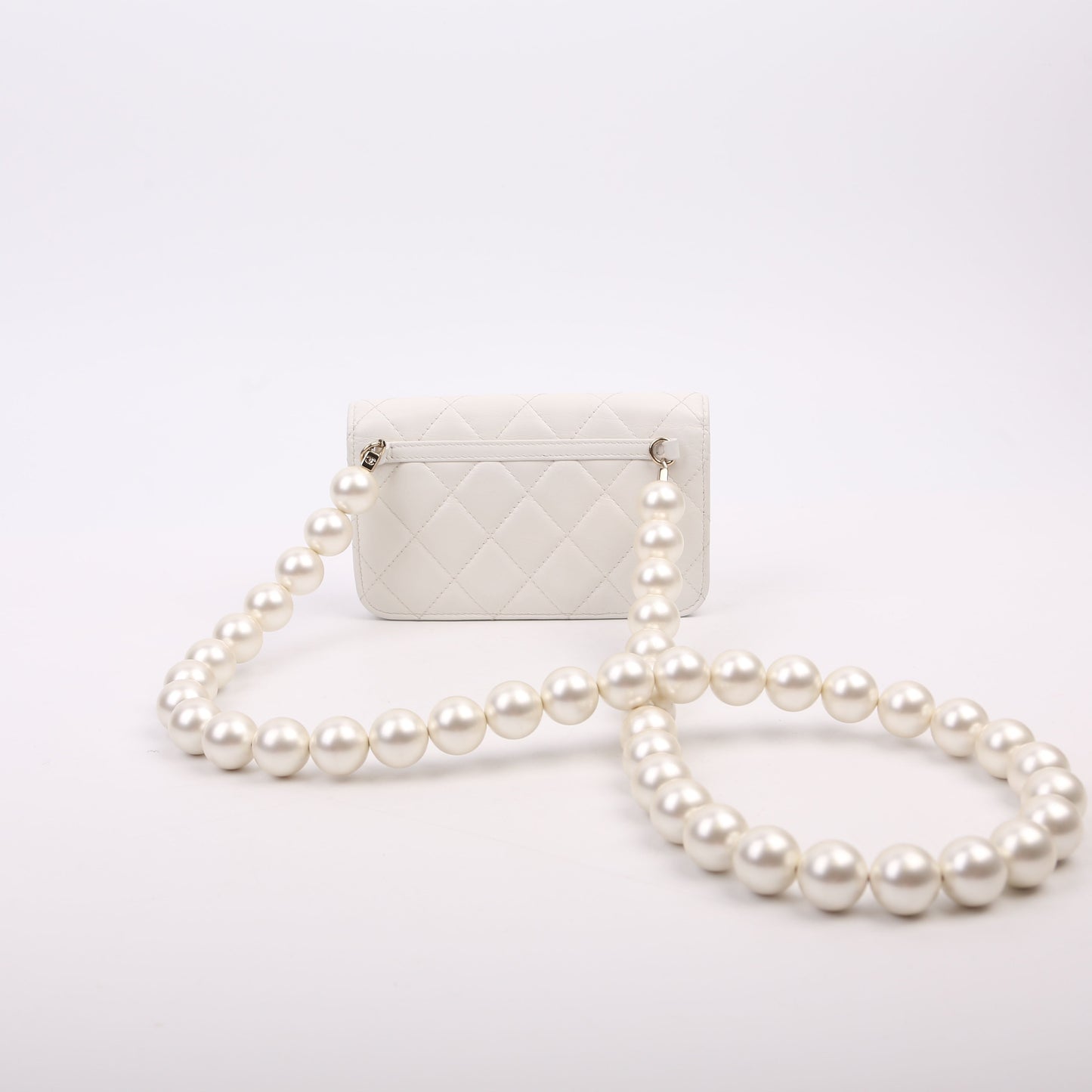 Chanel Maxi Pearls WOC Lambskin 30M White Bag