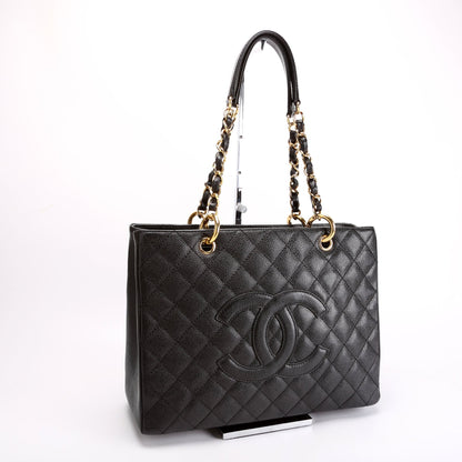 Chanel Grand Shopping Tote Caviar Black Bag