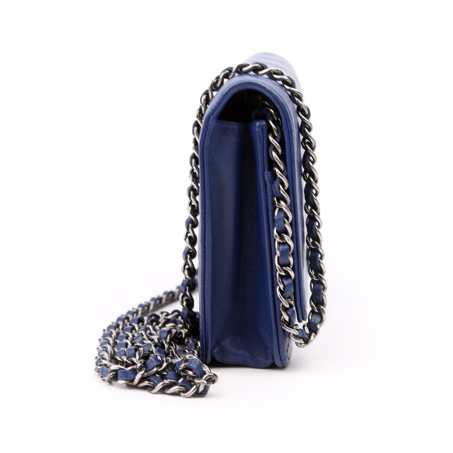 Chanel WOC Boy Lambskin Blue Bag