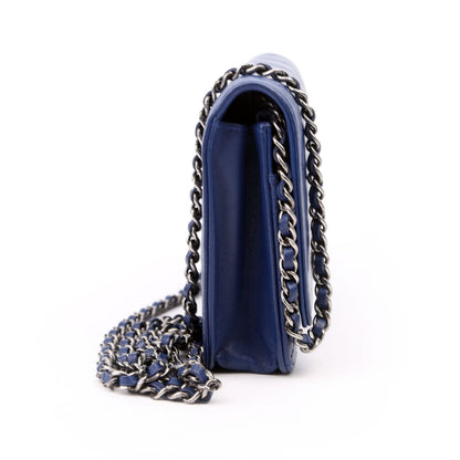 Chanel WOC Boy Lambskin Blue Bag