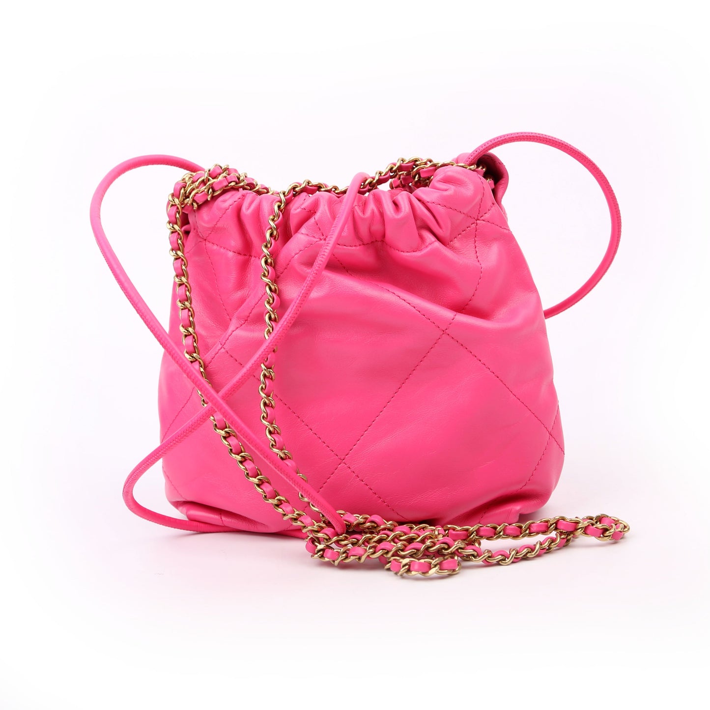 Chanel 22 Mini Quilted Calfskin RFID Pink Bag