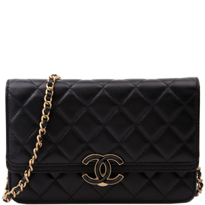 Chanel WOC CC Chic Quilted Lambskin Black Bag