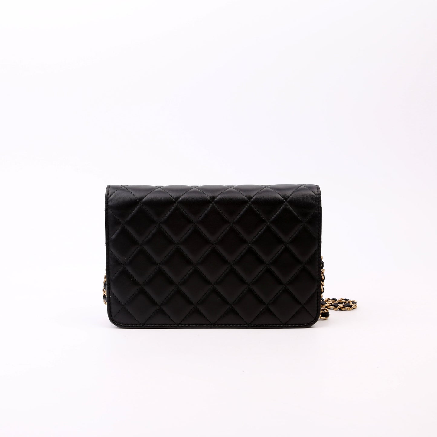 Chanel WOC CC Chic Quilted Lambskin Black Bag