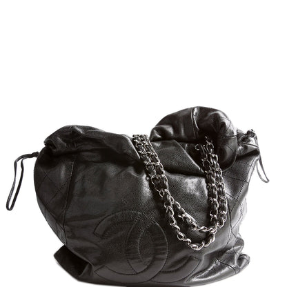Chanel Caviar 31 Drawstring Tote 13M Black Bag
