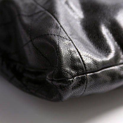 Chanel Caviar 31 Drawstring Tote 13M Black Bag