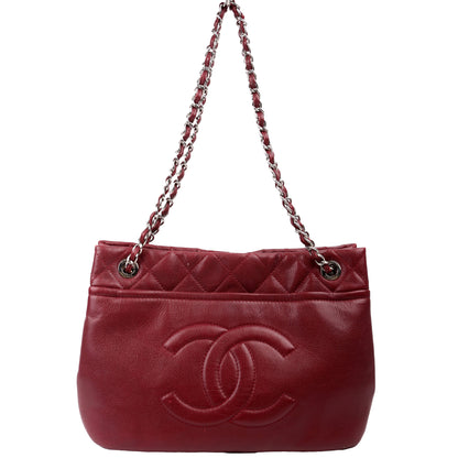 Chanel Timeless CC Soft Caviar Tote 14M Burgundy Bag