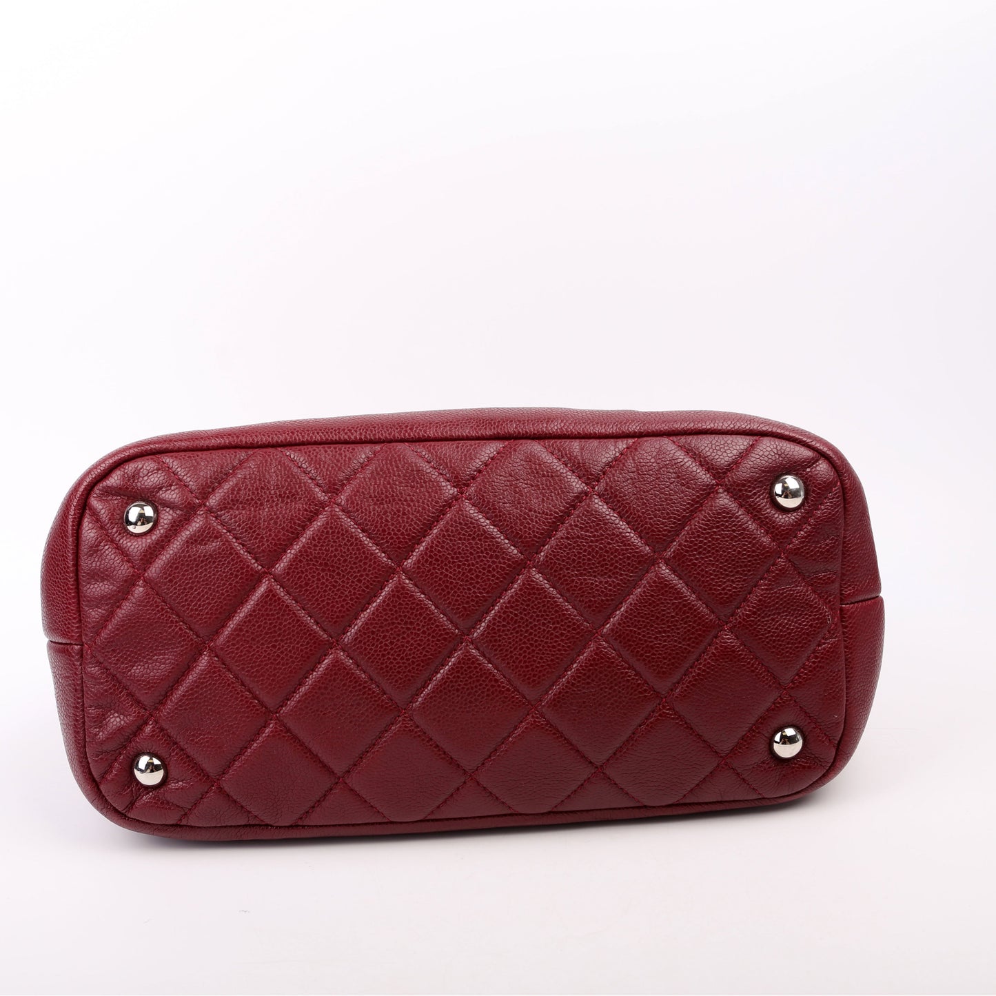 Chanel Timeless CC Soft Caviar Tote 14M Burgundy Bag